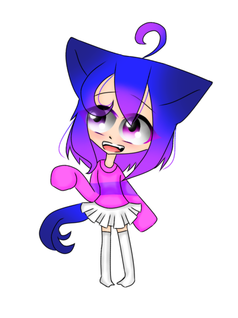 I redraw my old oc Miraï ^^