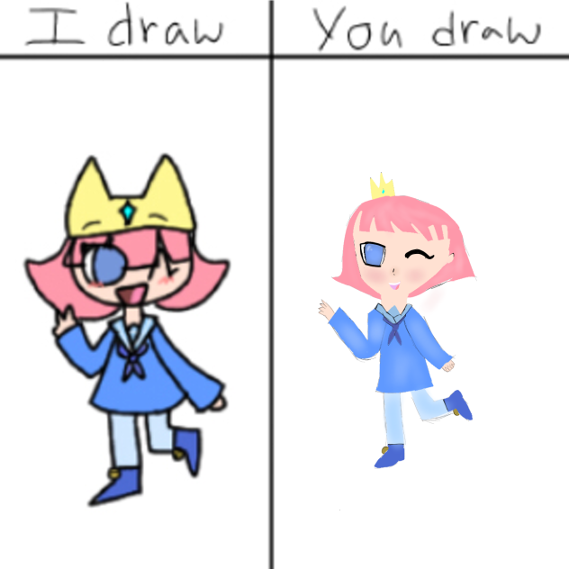 I draw vs you draw - ibisPaint
