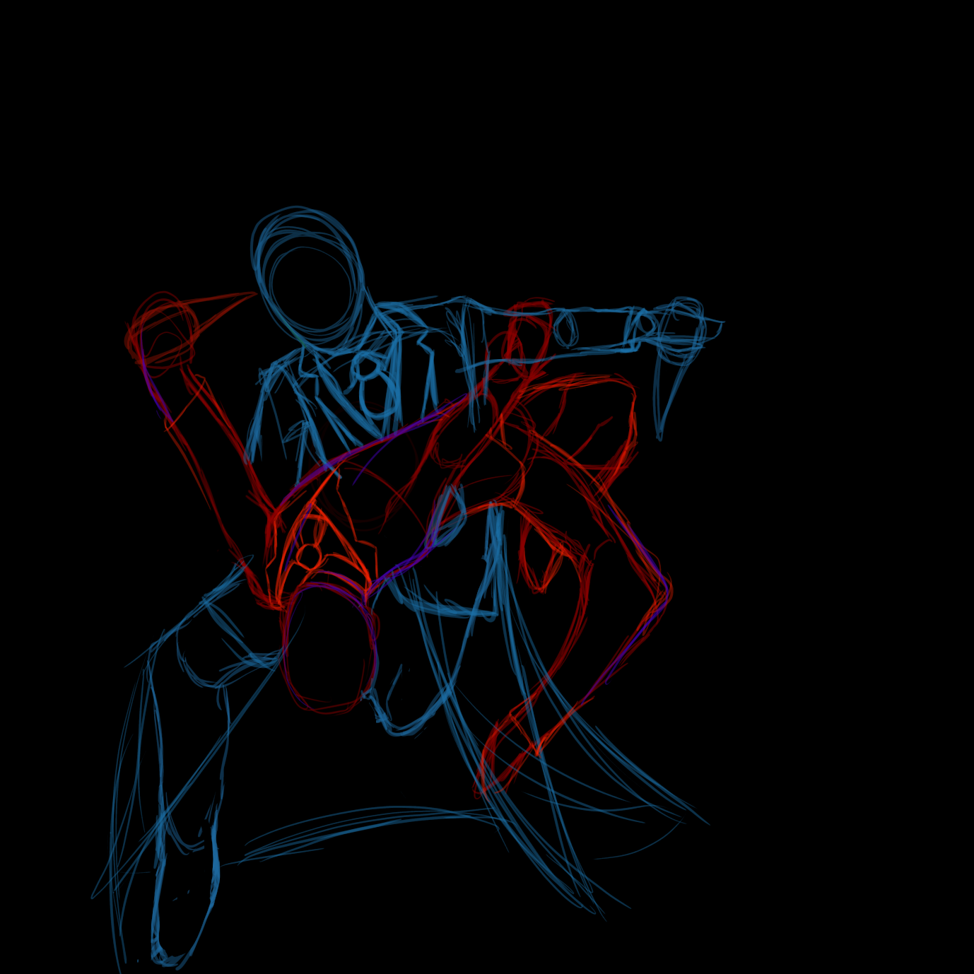 Red vs. Blue - ibisPaint