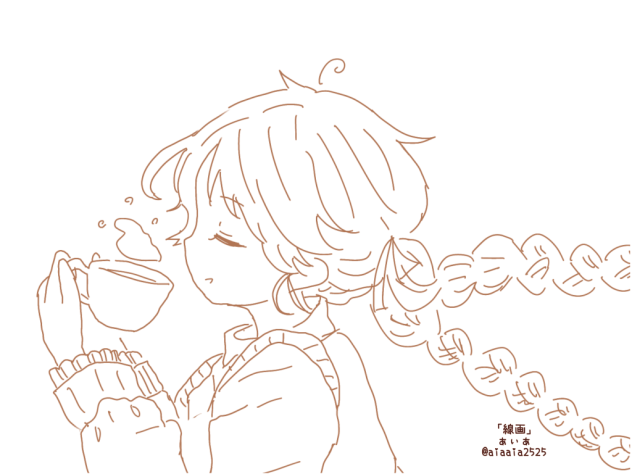 ☕️💭　塗り絵