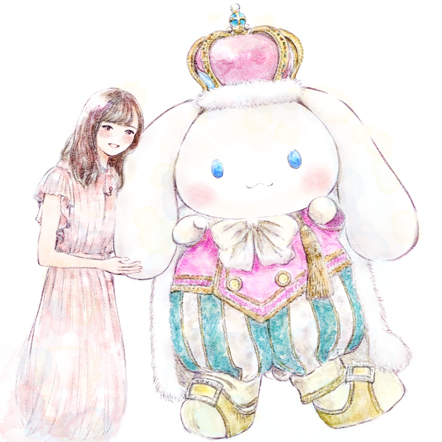 推しとシナモンファンアート。