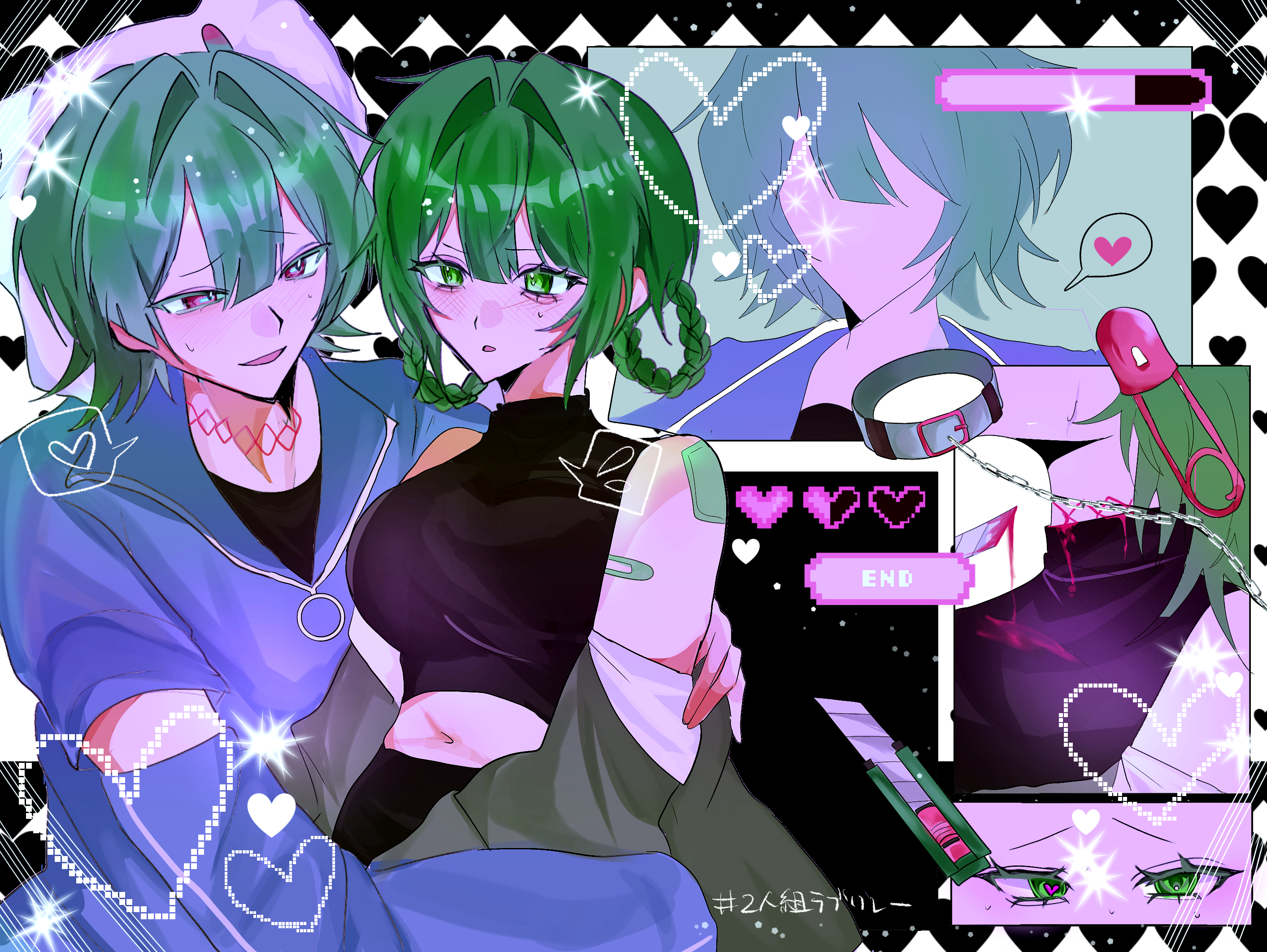 パステル画 友情テーマ 16/200 🟢💞 - ibisPaint