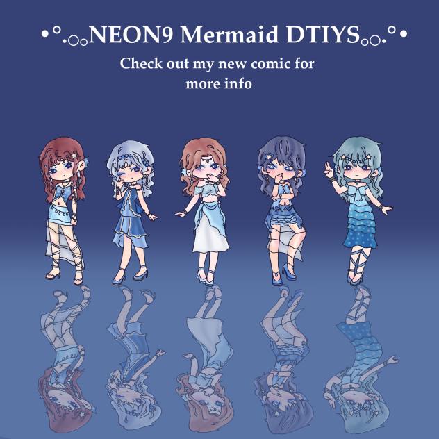 NEON9 Mermaid DTIYS˖°𓇼🌊⋆🐚🫧