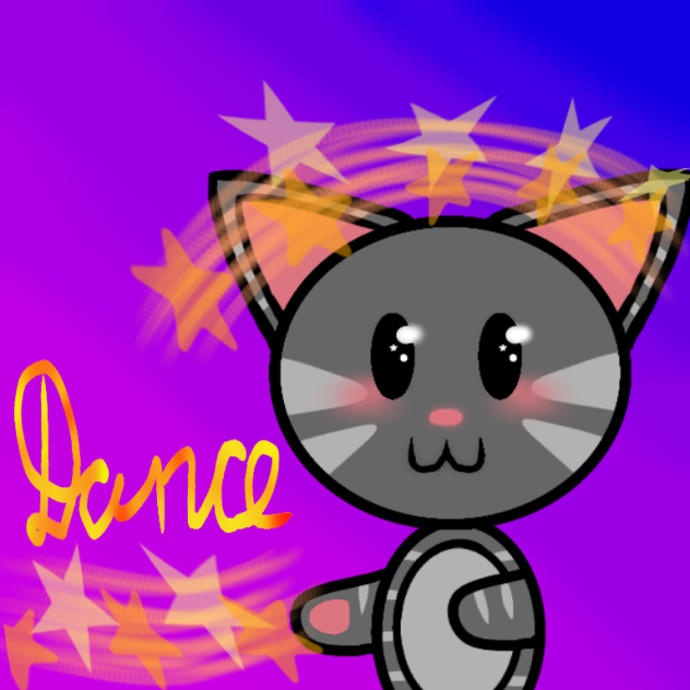 Dancer cat - ibisPaint
