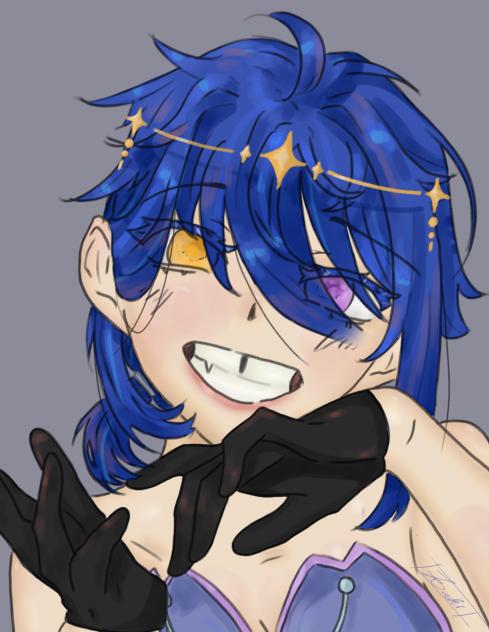 Day 3 gap toothed + heterochromia