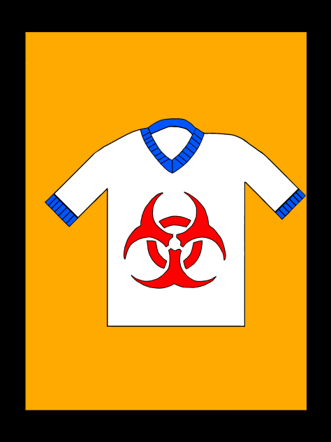 バイオハザードのマーク入り 服 Tシャツ