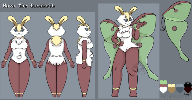 Character Sheet - Nova the Luna Moth