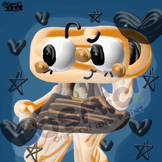 drawing shelly in a different brush!