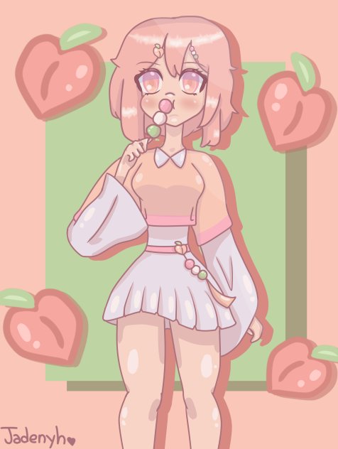 🍡🍑Another art trade with Toro!🍑🍡
