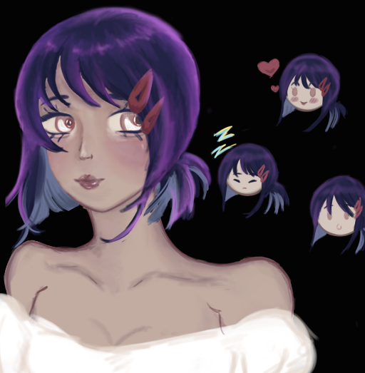 Face of makeup - ibisPaint
