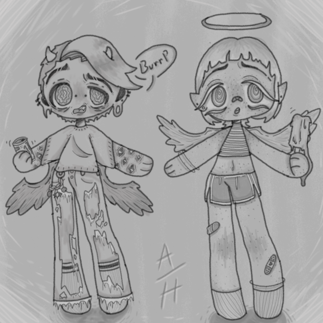 devil & angel - ibisPaint