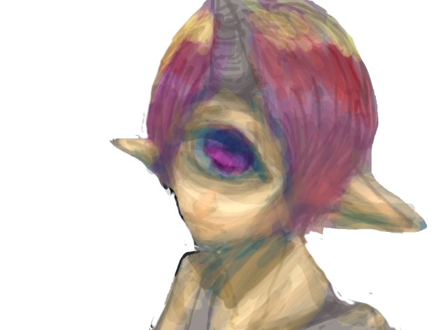 グリザイユ練習2