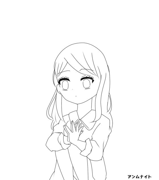 ひとりぼっち　線画