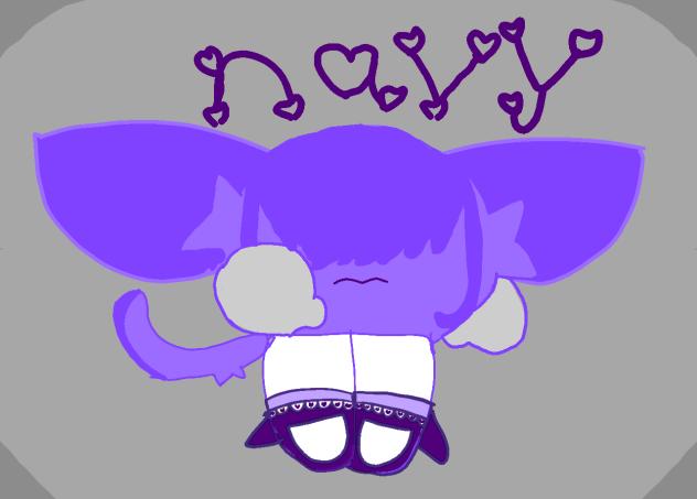Navy the cat! (my old kirby oc.)