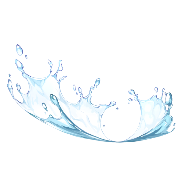 跳ねる水