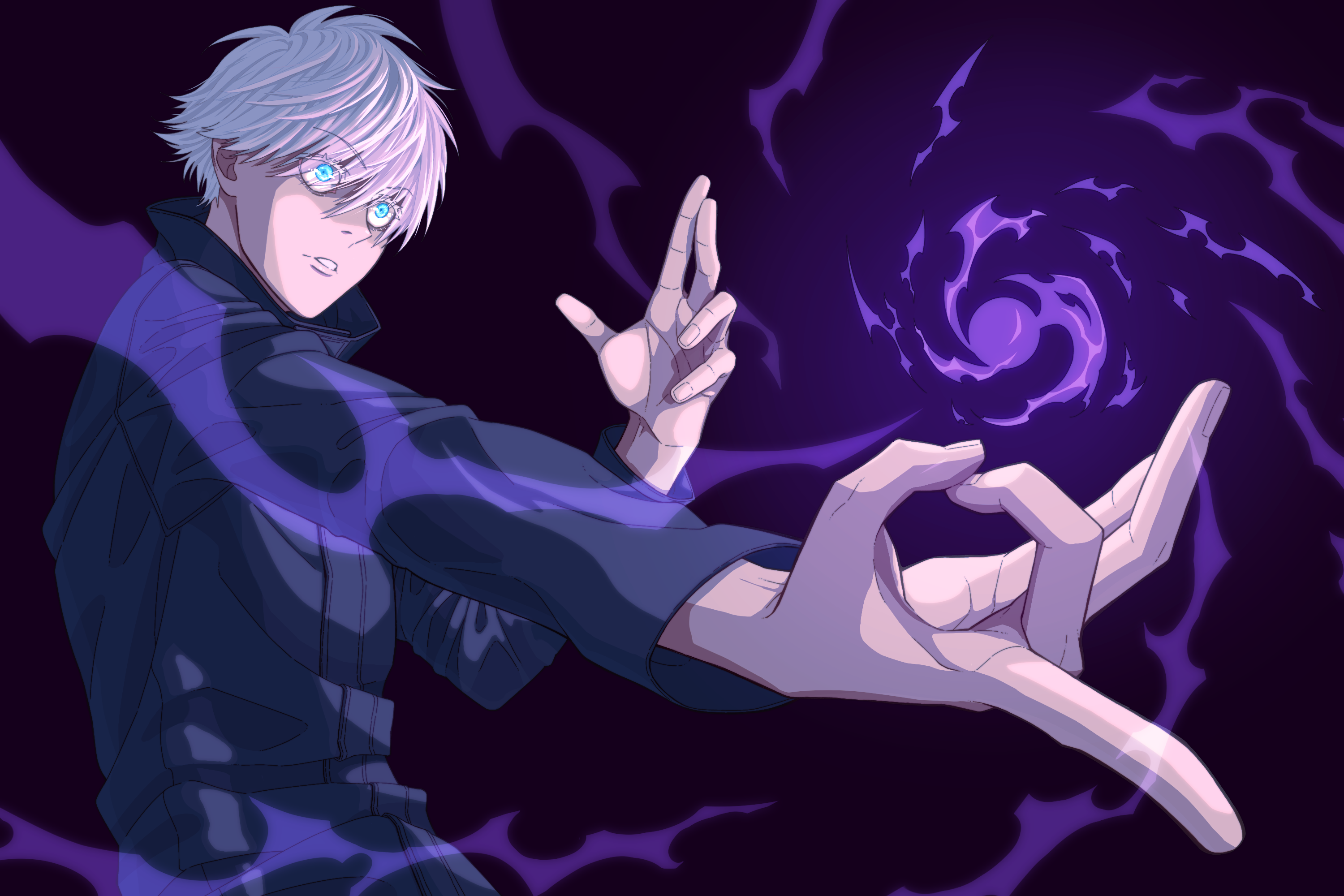 眠いページ 五条悟 3頭バージョン 呪術廻戦 五条悟3-2 - ibisPaint