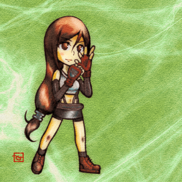 ティファさんギュッ