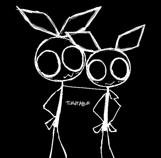 Vibri and her Cousin!!! (vib-ribbon)