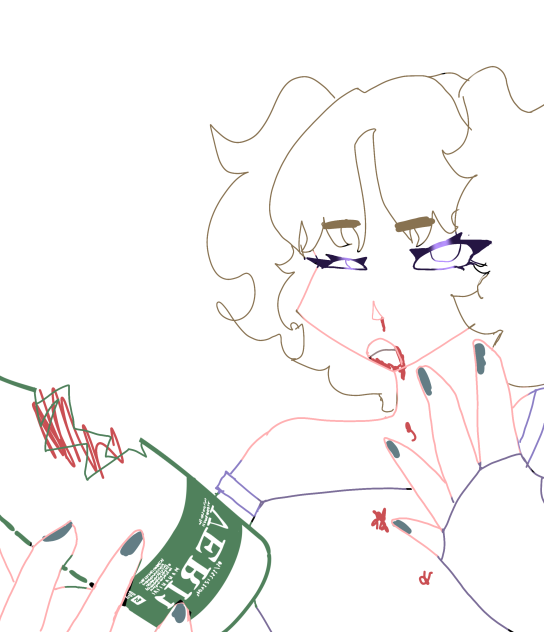 Colored line art…that’s all…