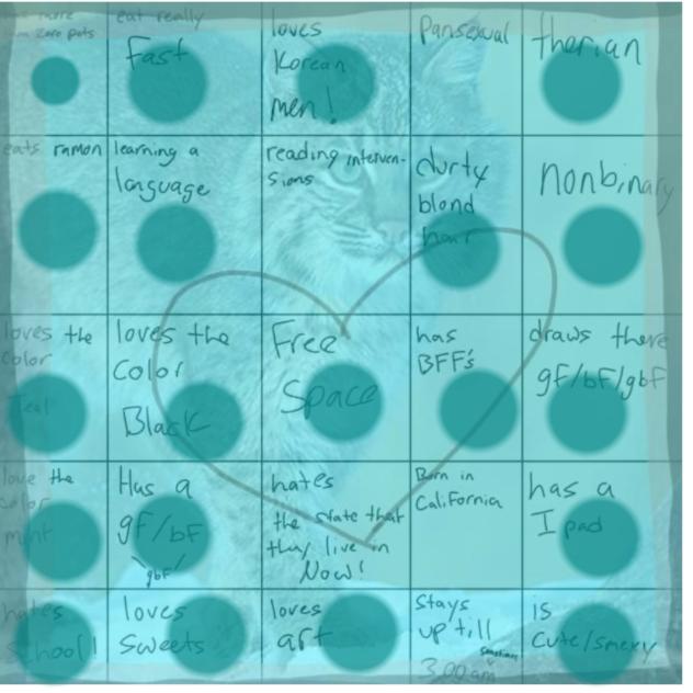 Bingo with my bestie