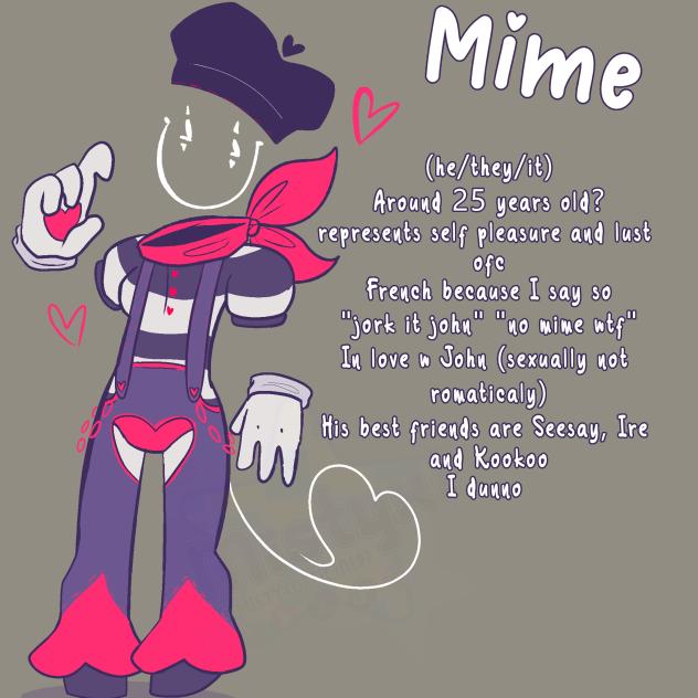 Mime gijinka and headcanons