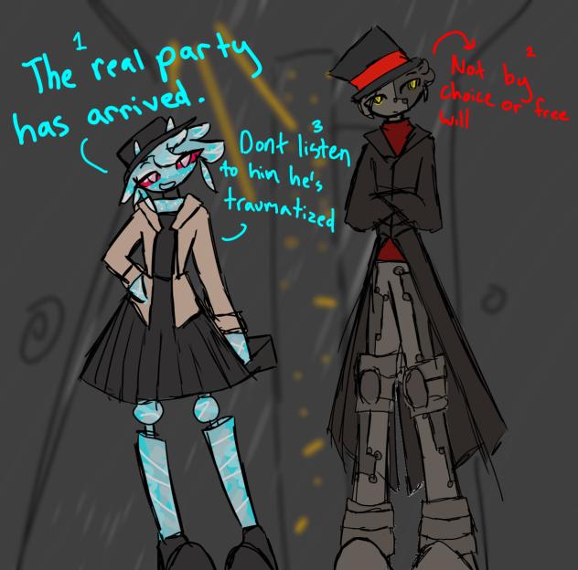 Gibli and Rustage arrive at the noir bar
