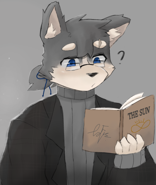 Reading a book 📖