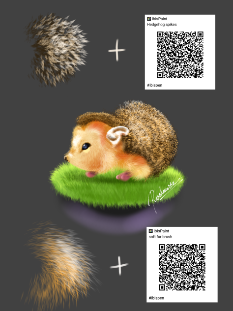 Hedgehog spikes brush