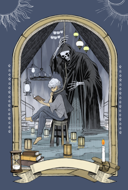 タロット風表紙絵「死神」