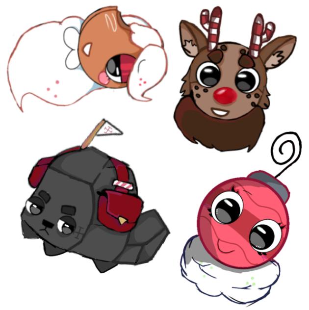 Dandys wolrd Christmas stickers