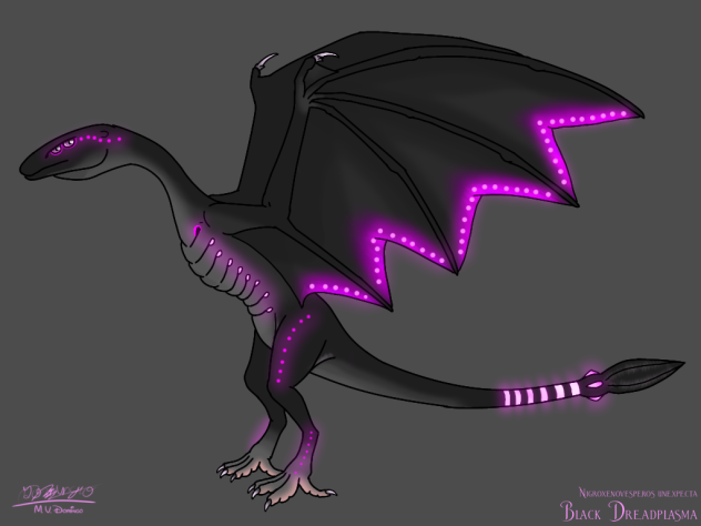 Black Dreadplasma glows