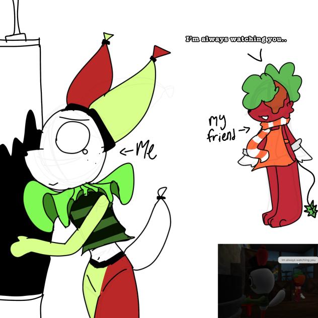 Me and my friend in dandy’s world🗣️🗣️🗣️