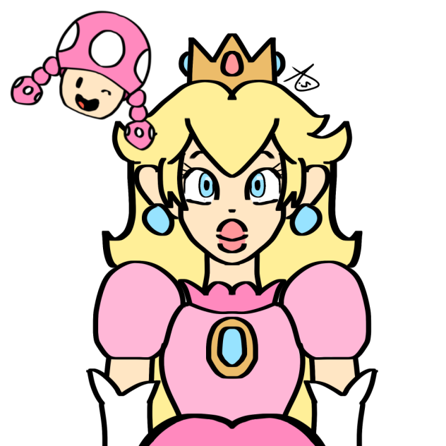 Princess peach 🍑 and toadette