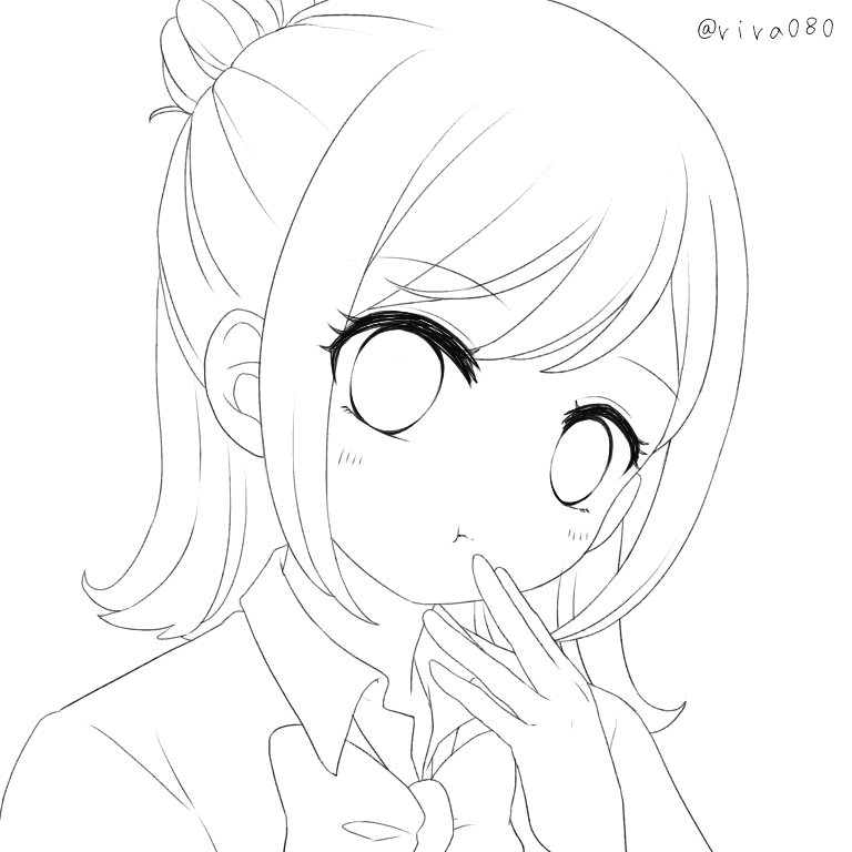 線画24 塗ってくれる方いませんか Ibispaint