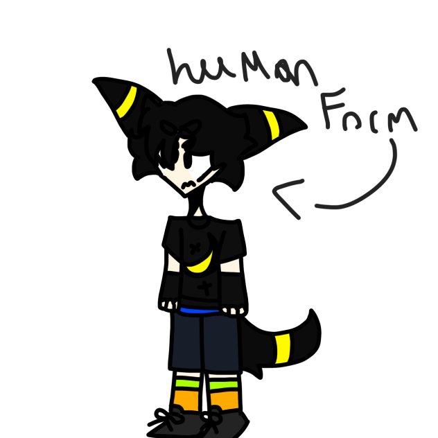 Umbreon but as human