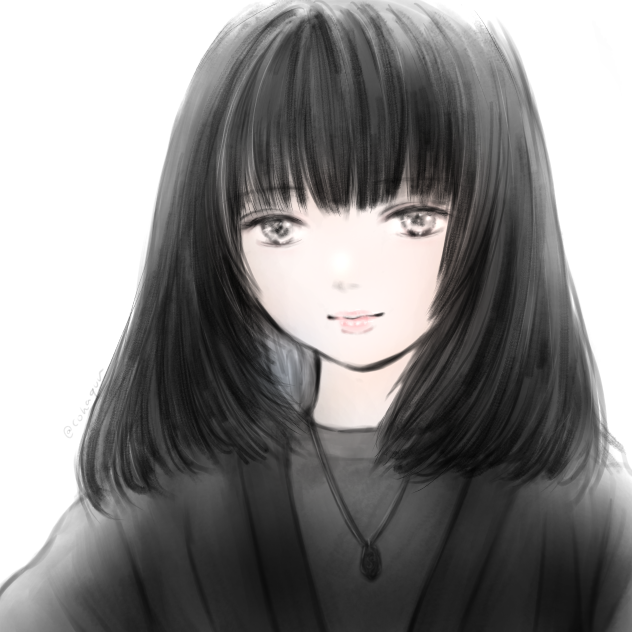 黒づくめの女の子。
