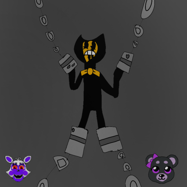 stylized bendy in place dark (BATIM au)