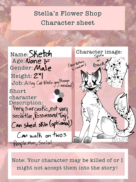 SFS Sheet for Faith!