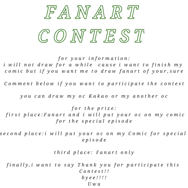 Fanart Contest!uwu