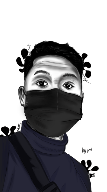 gambar wajah mudah
