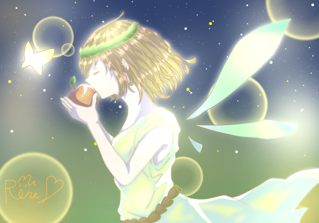 月の夜にあらわる女神