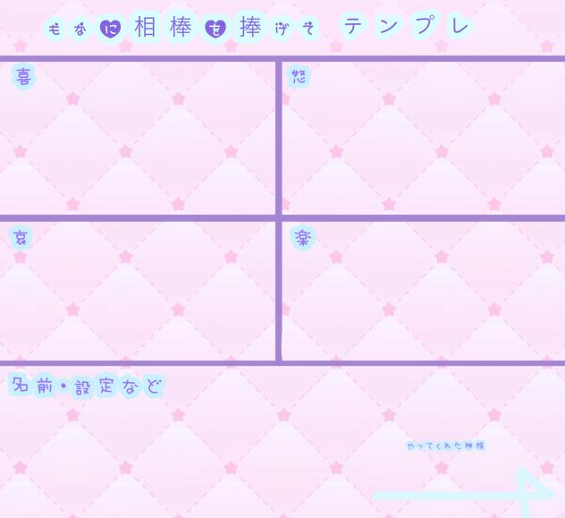 もなに相棒を捧げてのテンプレ
