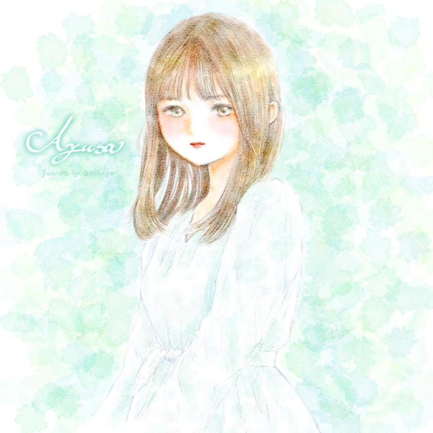 あぴゅるむ渡邉歩咲ちゃん描いてみた。