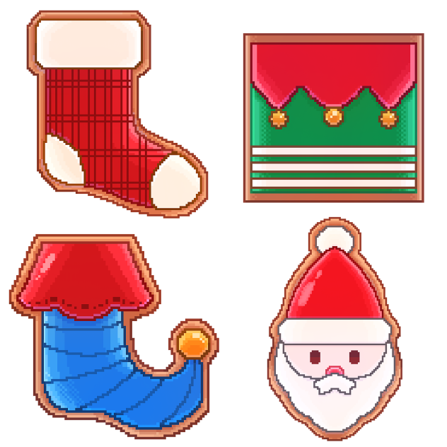 Christmas Gingerbread (pixel) 02