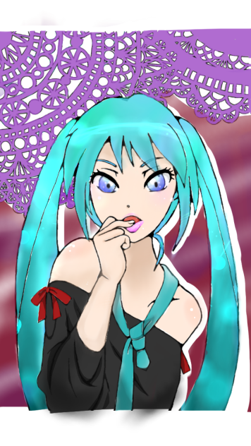 ミクさん  塗らせていただきました！