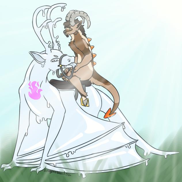 riding a dragon speedpaint