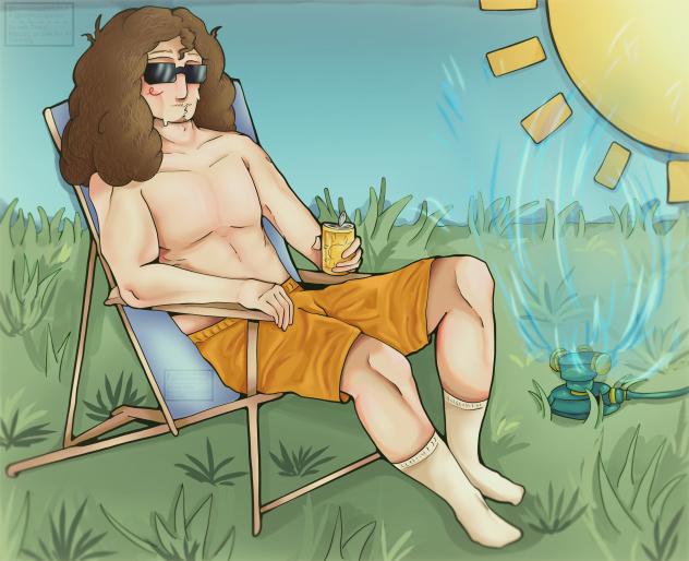 no beach, so I bring the beach to me