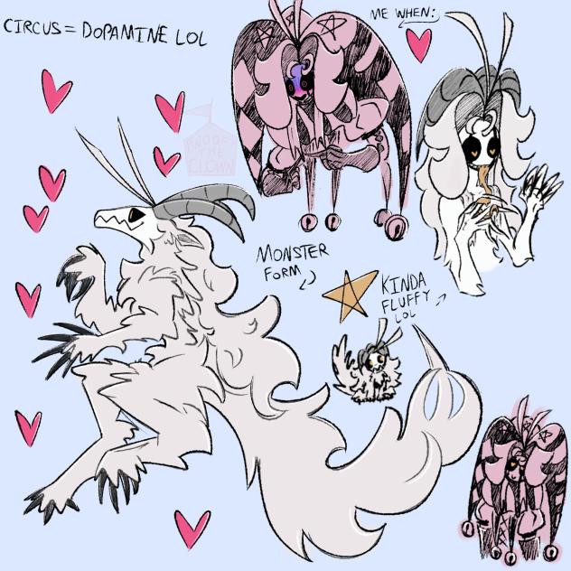 Pierrot creechur form doodles