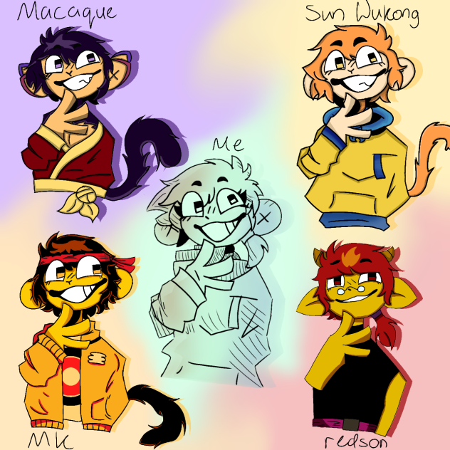 Lego Monkie Kid characters in my style