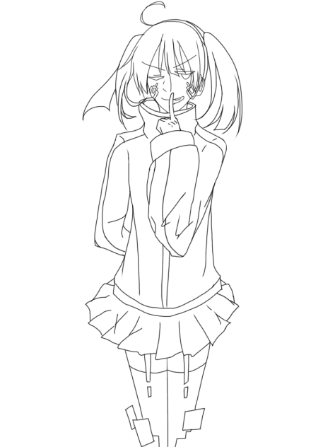 線画エネ 塗ってください